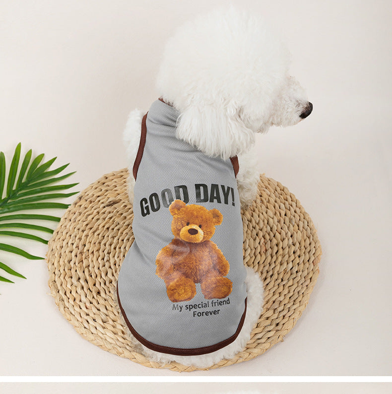 Breathable Thin Pet Clothes Summer Puppy Clothes Cat Clothes Dog Vest - My Store