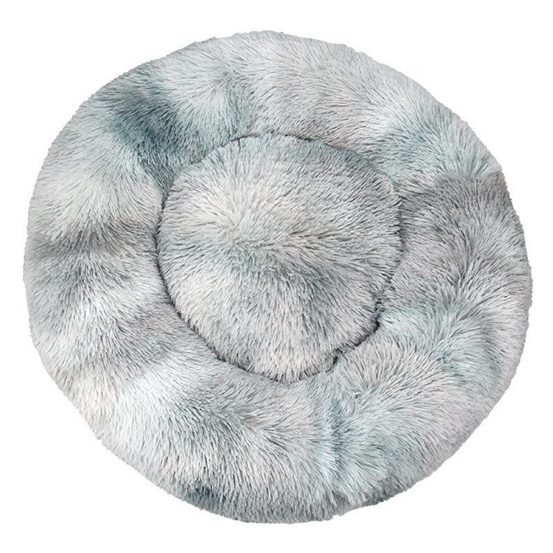 Pet Cat Supplies Round Plush Cat Litter Kennel Dog Mat To Keep Warm In Winter - My Store