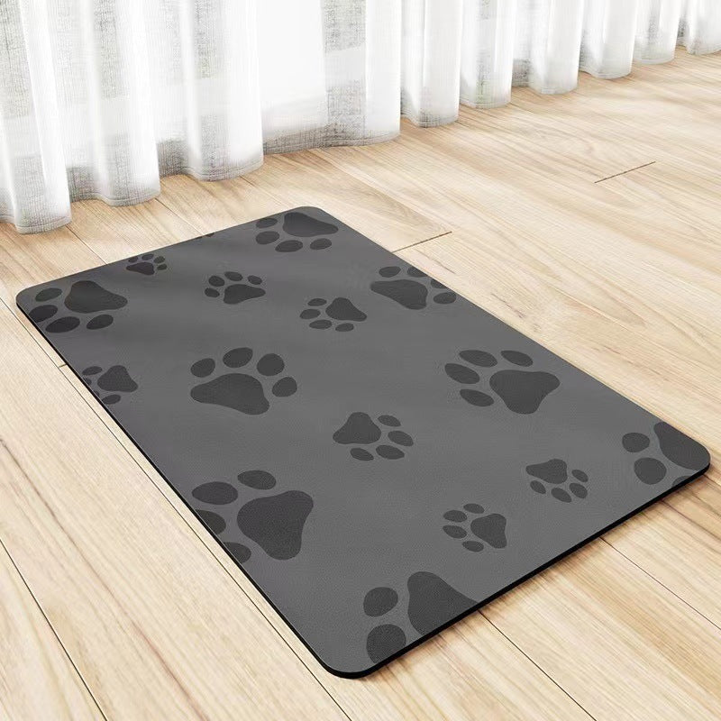 Pet Diatom Ooze Floor Mat Dogs And Cats Eating Mat Spill-proof Waterproof Quick-drying Placemat - My Store