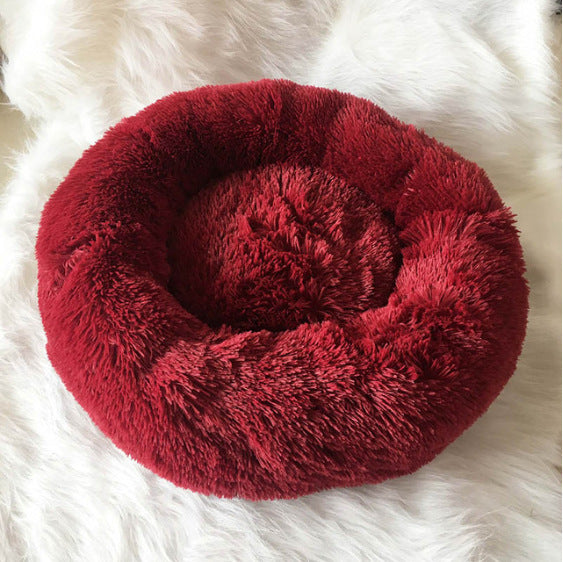 Dog Beds For Small Dogs Round Plush Cat Litter Kennel Pet Nest Mat Puppy Beds - My Store