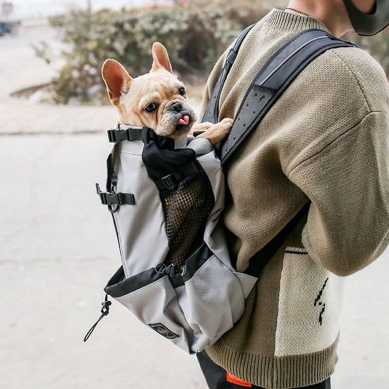 Pet Dog Carrier Bag Carrier For Dogs Backpack Out Double Shoulder Portable Travel Backpack Outdoor Dog Carrier Bag Travel - My Store