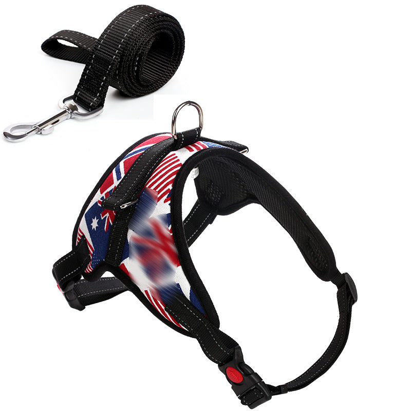 Camouflage harness and dog leash - My Store