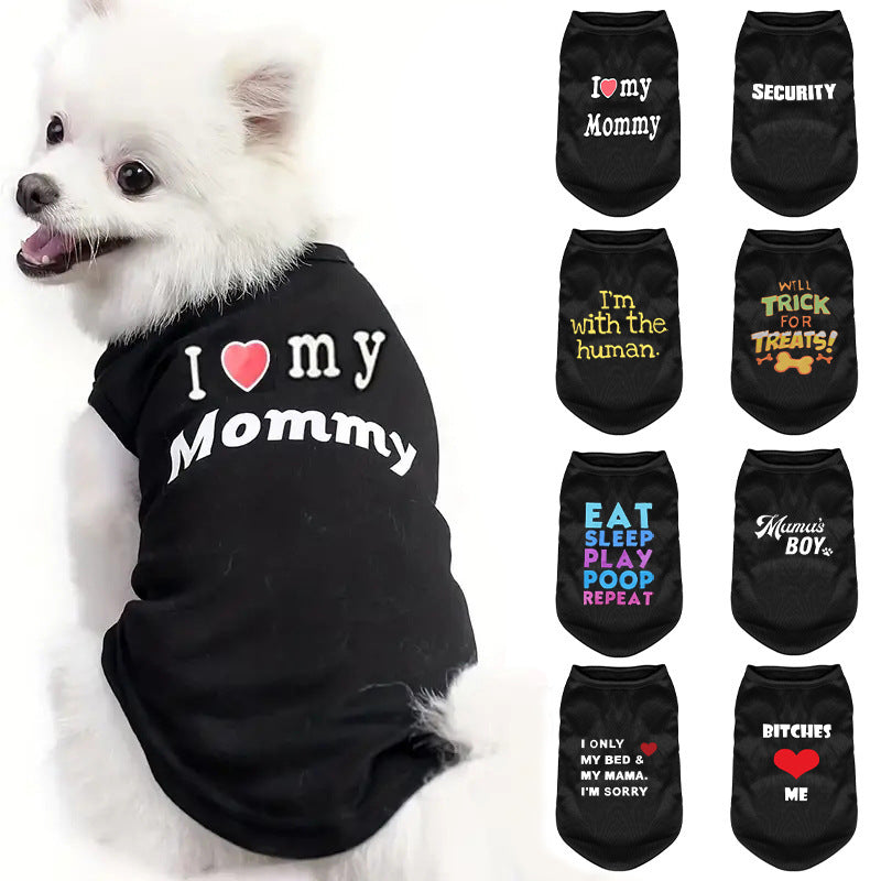 Cat Clothes Breathable Cute Summer Thin Poodle Cartoon Pet Vest - My Store