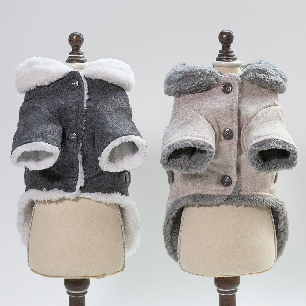 Dog Clothes Winter Pet Dog French Bulldog Jacket Thick Warm Dog Coat - My Store