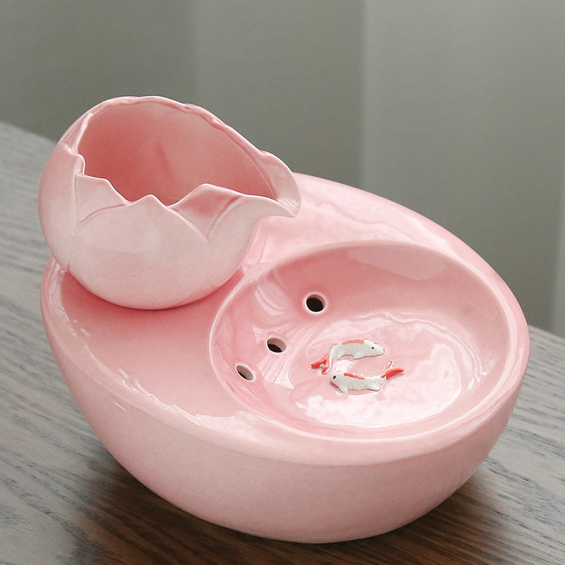 Flowing water fountain, living water cat, feeding water, drinking water artifact - My Store
