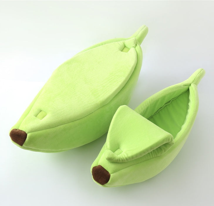 Pet House Dog Bed Banana Shape Dog House Cute Pet Kennel Nest Warm Dog Sofas Sleeping Bed - My Store