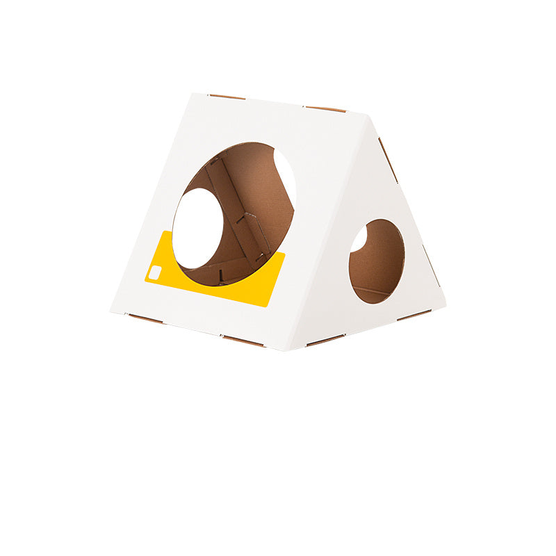 Castle Corrugated Paper Cat House Villa Carton Wear-Resistant Cat Litter - My Store