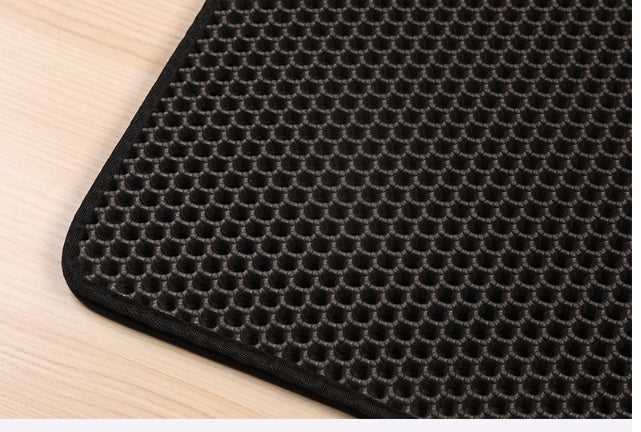 Pet Cat Litter Mat Pet Supplies EVA Double Cat Litter Mat - My Store