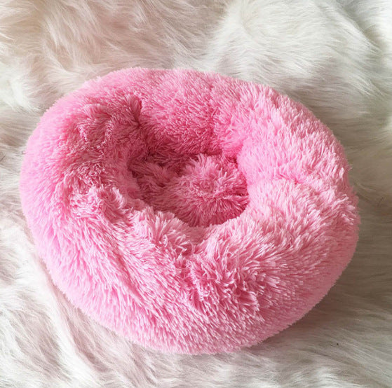 Dog Beds For Small Dogs Round Plush Cat Litter Kennel Pet Nest Mat Puppy Beds - My Store