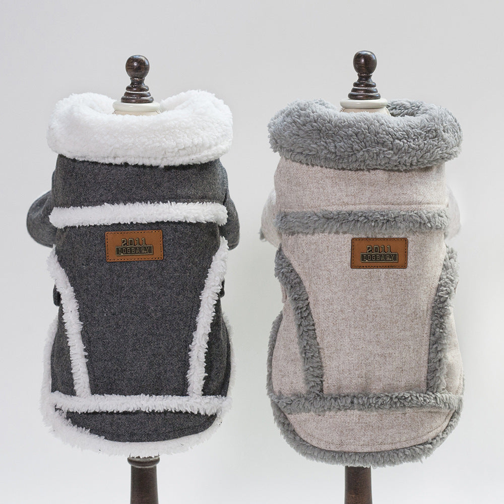 Dog Clothes Winter Pet Dog French Bulldog Jacket Thick Warm Dog Coat - My Store