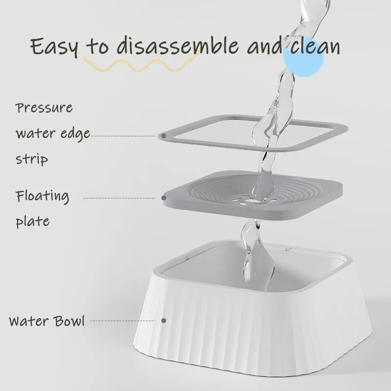 Pets Dog Cat Bowl Floating Bowl Water Drinker Not Wet Mouth Splash Water Portable Dog Bowl Not Sprinkler Pet Drinking Bowl Cup Pet Products - My Store