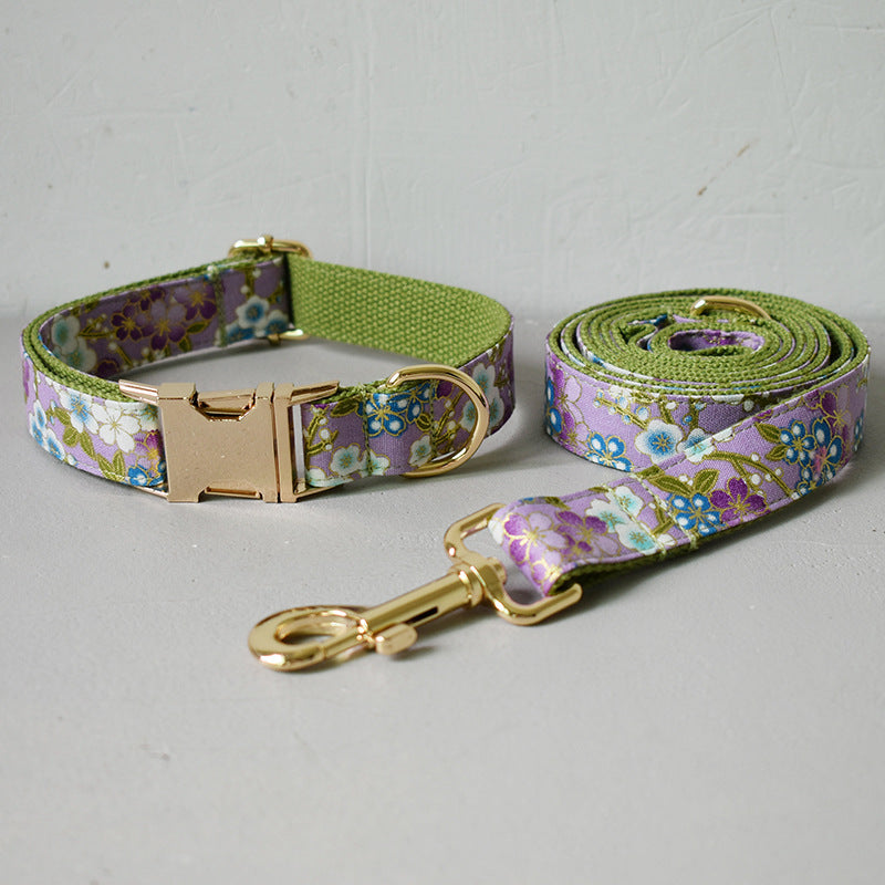 Purple Zephyr Collar Dog Leash Pet - My Store