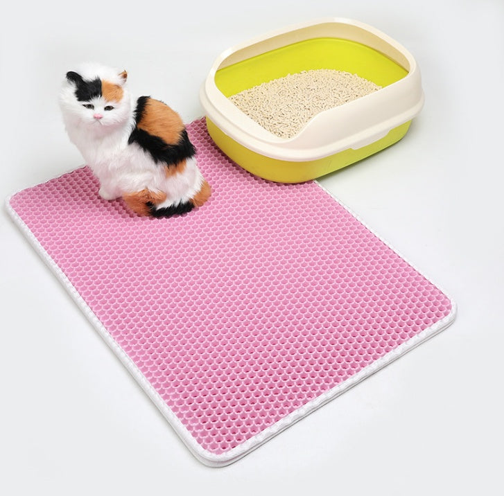 Pet Cat Litter Mat Pet Supplies EVA Double Cat Litter Mat - My Store