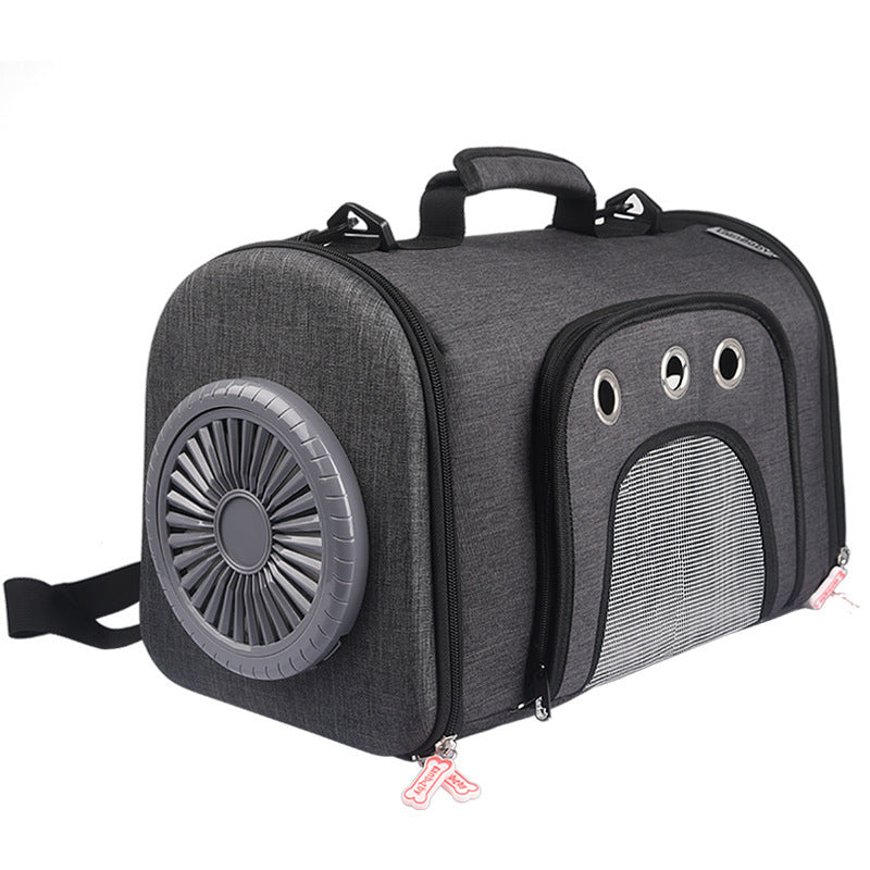 Pet Out Bag With Fan Side Mesh Ventilation - My Store