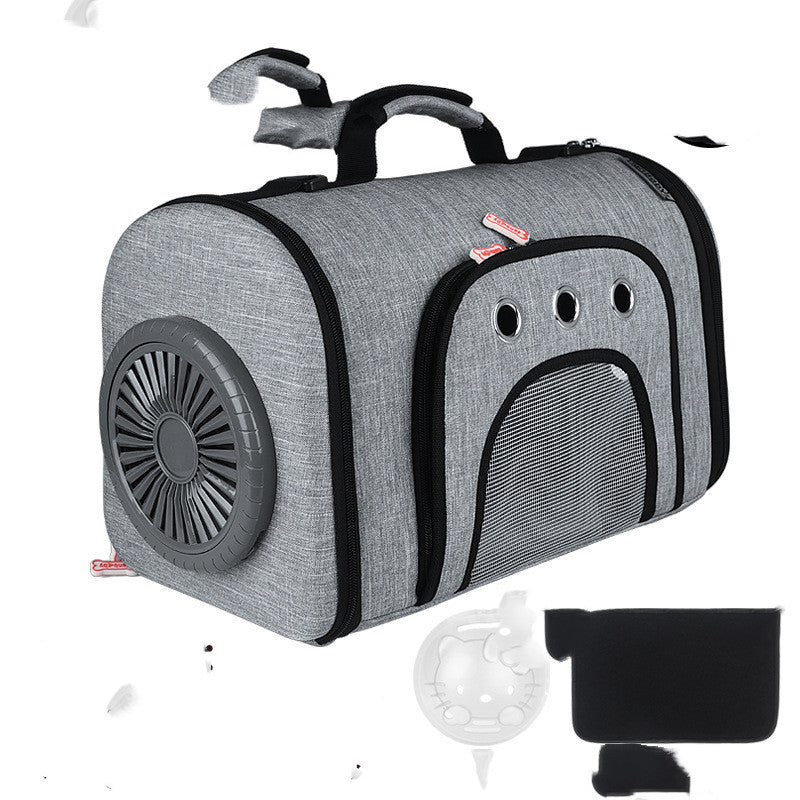 Pet Out Bag With Fan Side Mesh Ventilation - My Store