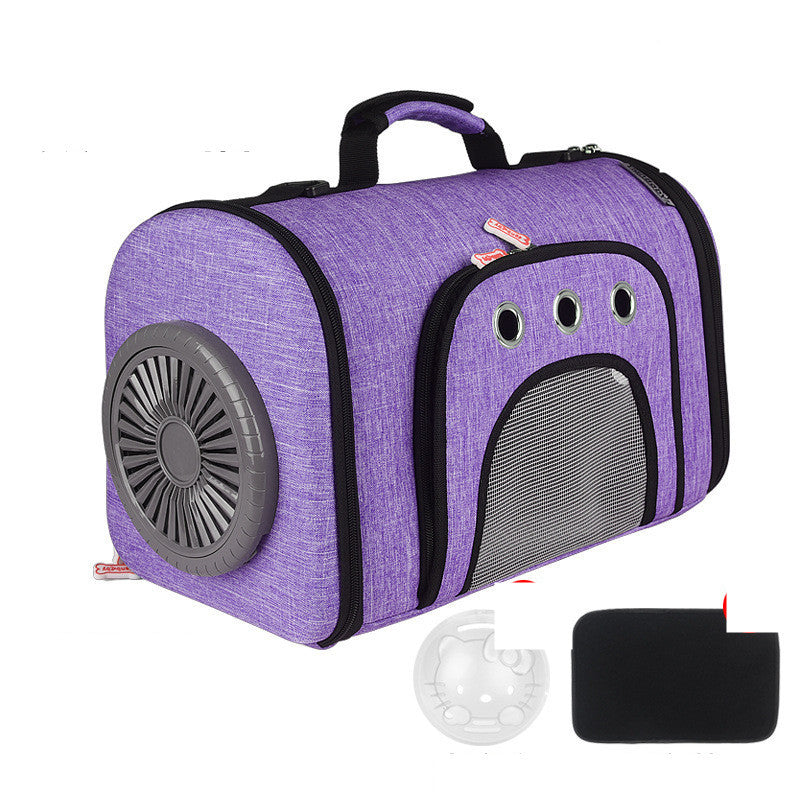 Pet Out Bag With Fan Side Mesh Ventilation - My Store