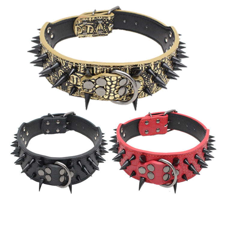 Large Explosion-Proof Rivet Bite-Proof Pet Collar - My Store