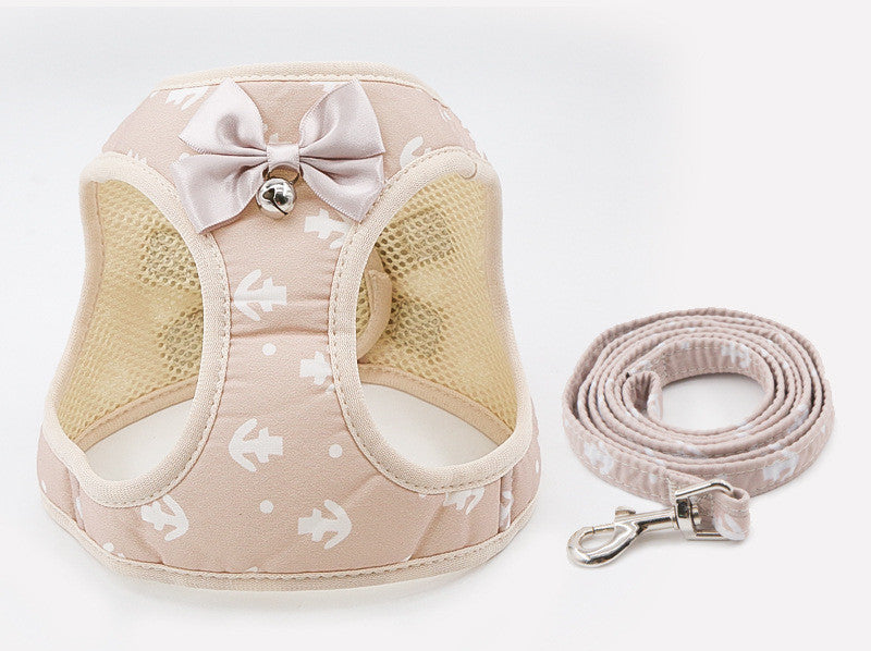 Cat Chain Traction Rope Set, Chest Harness, Cat Harness, Cat Collar, Dog Leash - My Store