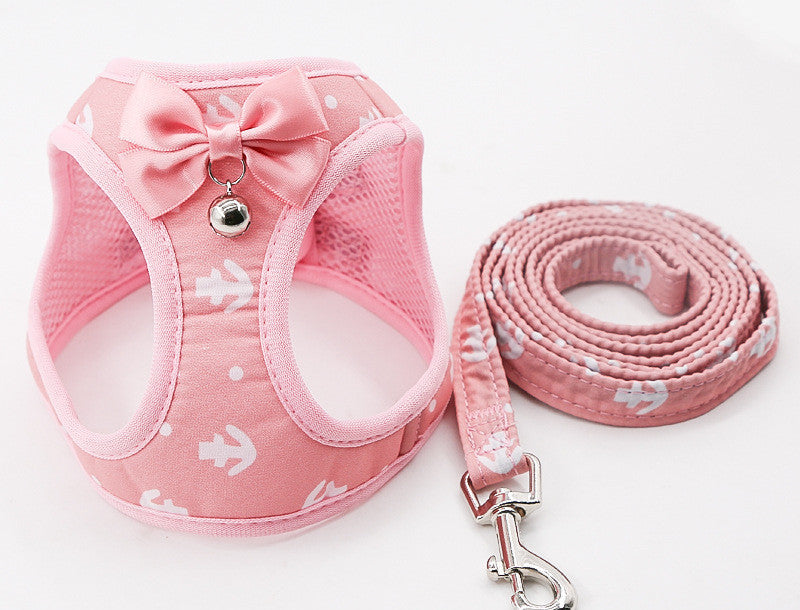 Cat Chain Traction Rope Set, Chest Harness, Cat Harness, Cat Collar, Dog Leash - My Store