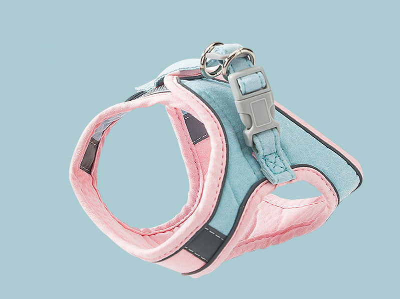 Cat Traction Rope Vest-Style Reflective Chest Harness Anti-Stroke Resistance Cute Go Out Dog Traction Rope Special Rope For Walking Cats - My Store