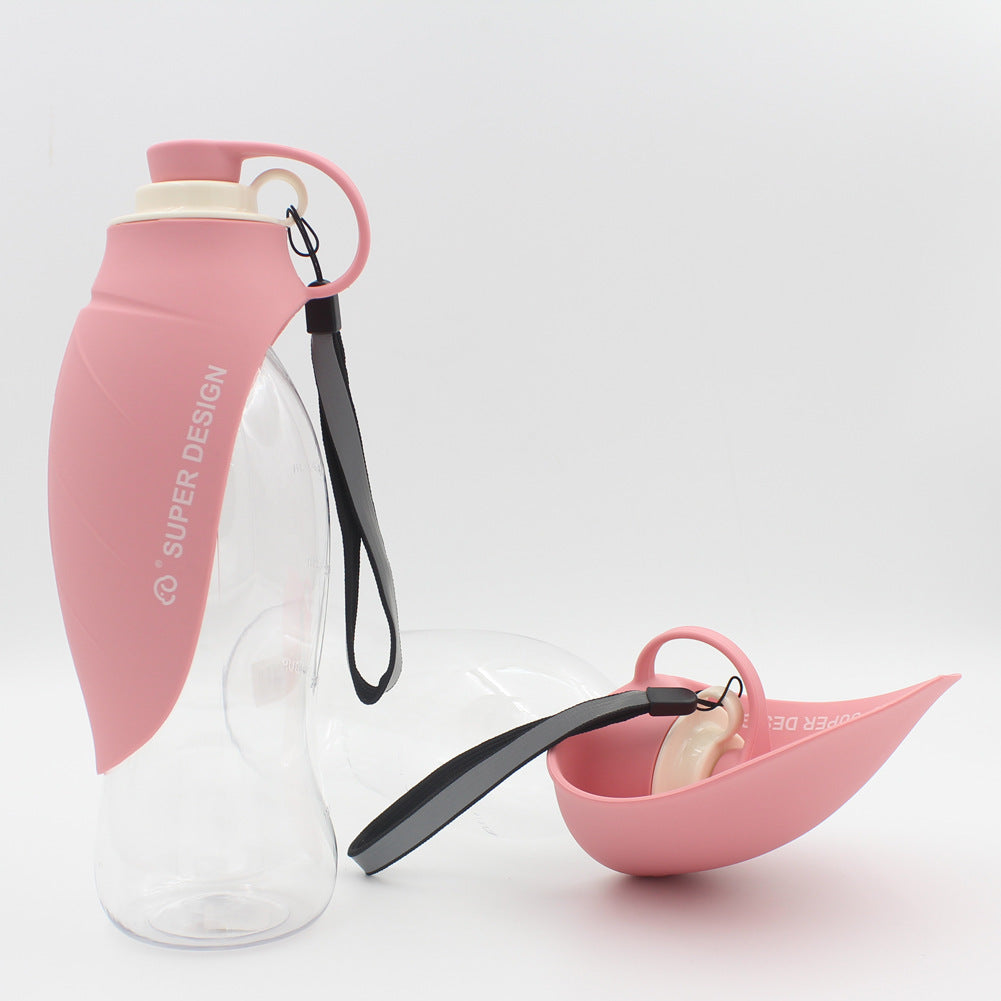 Portable Pet Water Dispenser Feeder Leak Proof With Drinking Cup Dish Bowl Dog Water Bottle - My Store