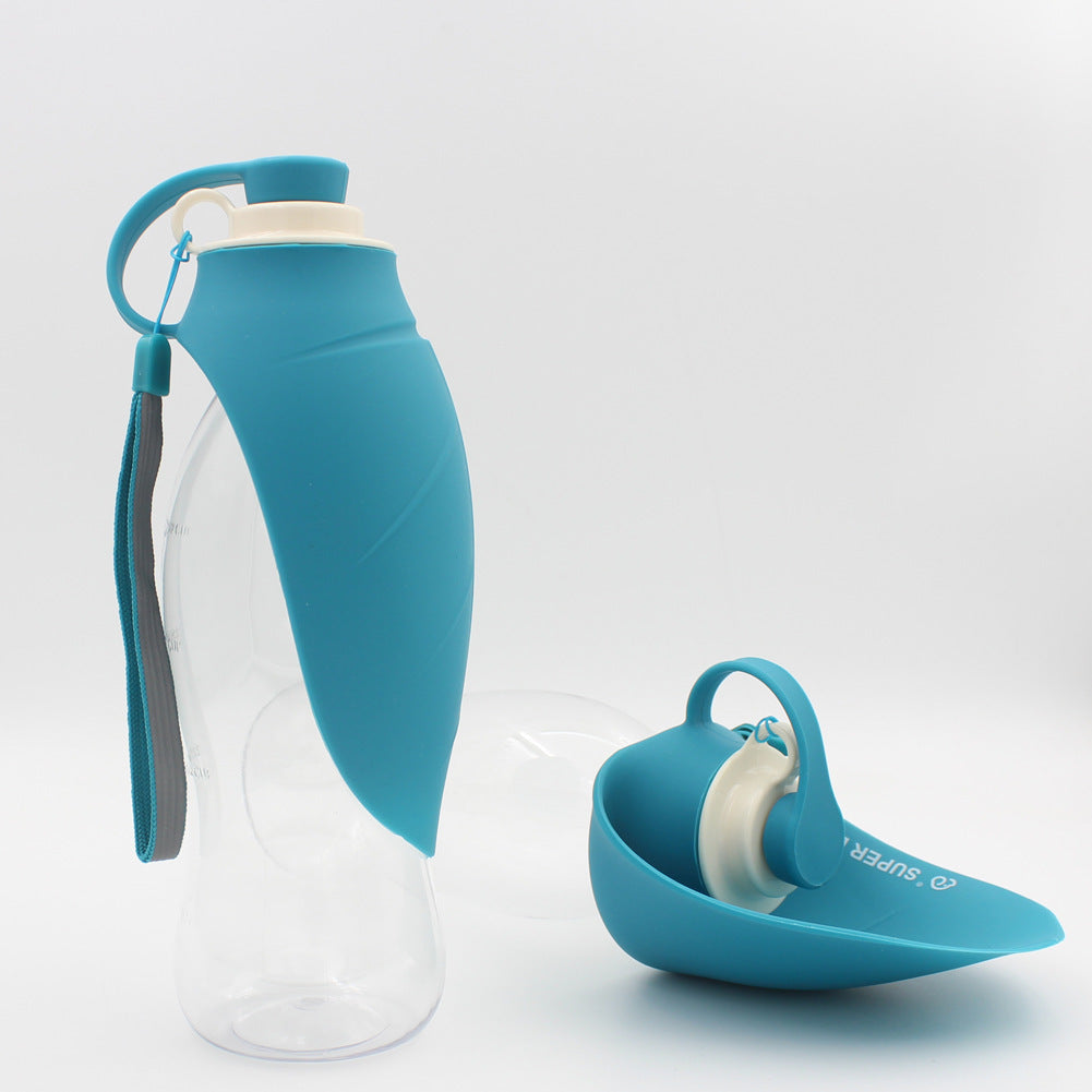 Portable Pet Water Dispenser Feeder Leak Proof With Drinking Cup Dish Bowl Dog Water Bottle - My Store