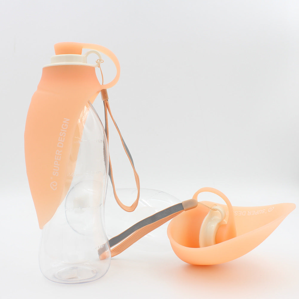 Portable Pet Water Dispenser Feeder Leak Proof With Drinking Cup Dish Bowl Dog Water Bottle - My Store