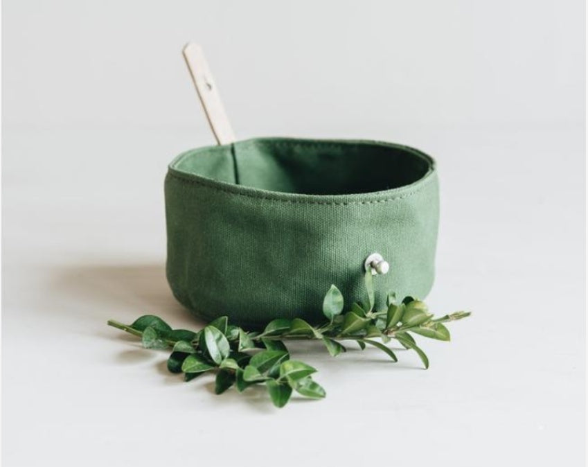 Folding Dog Bowl Canvas Dog Tableware Drinking Water Bowl Feeding Bowl Walking Dog Portable Pet Ration Bag - My Store