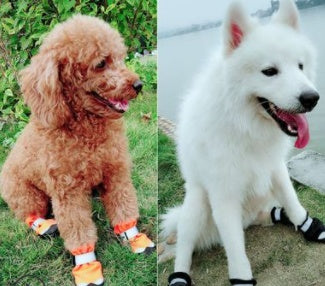 Winter Dog Shoes Reflective Warm Pet Dog Boots Waterproof Dog Rain Shoes - My Store