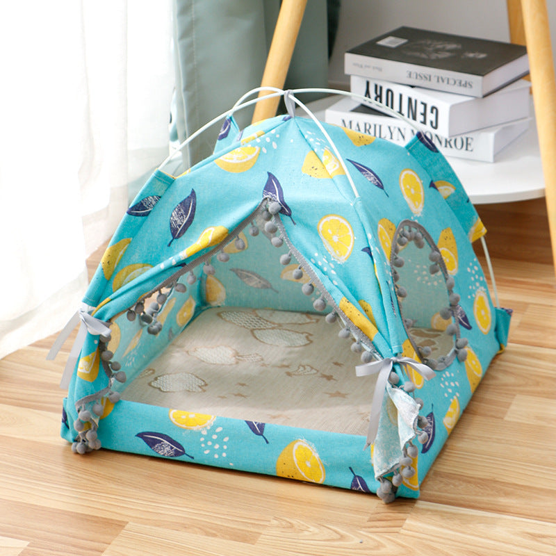 Cat Tent Cat Cat House Enclosed Pet Bed - My Store