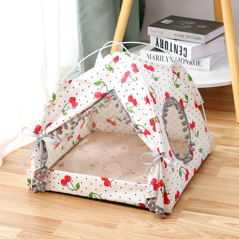 Cat Tent Cat Cat House Enclosed Pet Bed - My Store