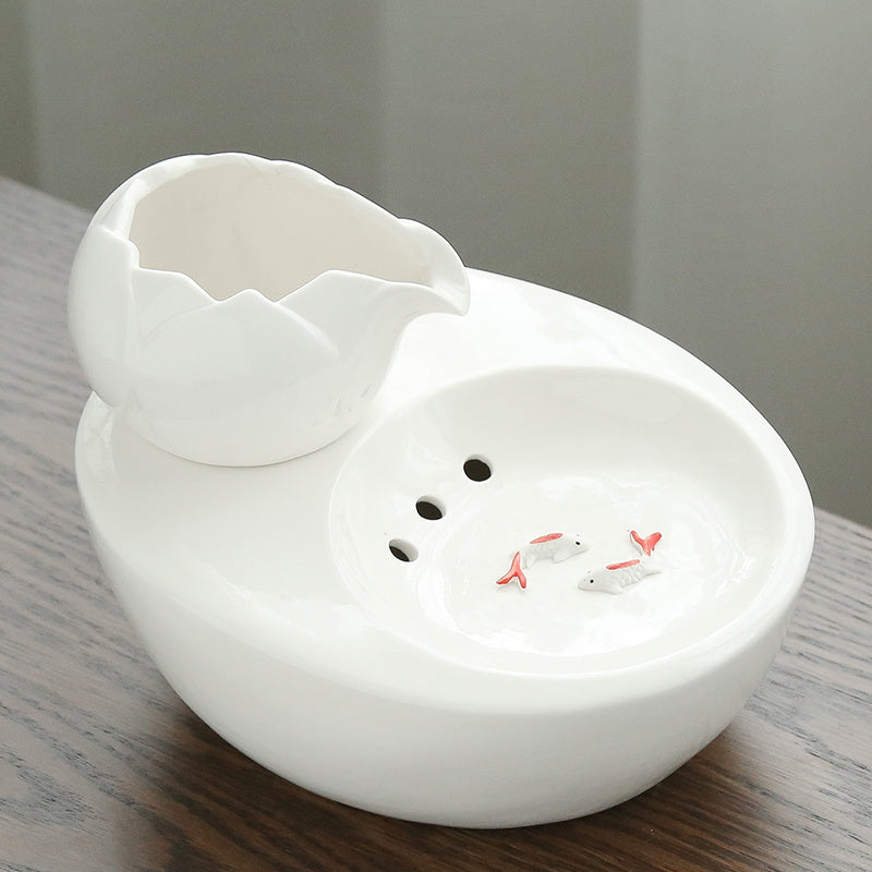 Flowing water fountain, living water cat, feeding water, drinking water artifact - My Store