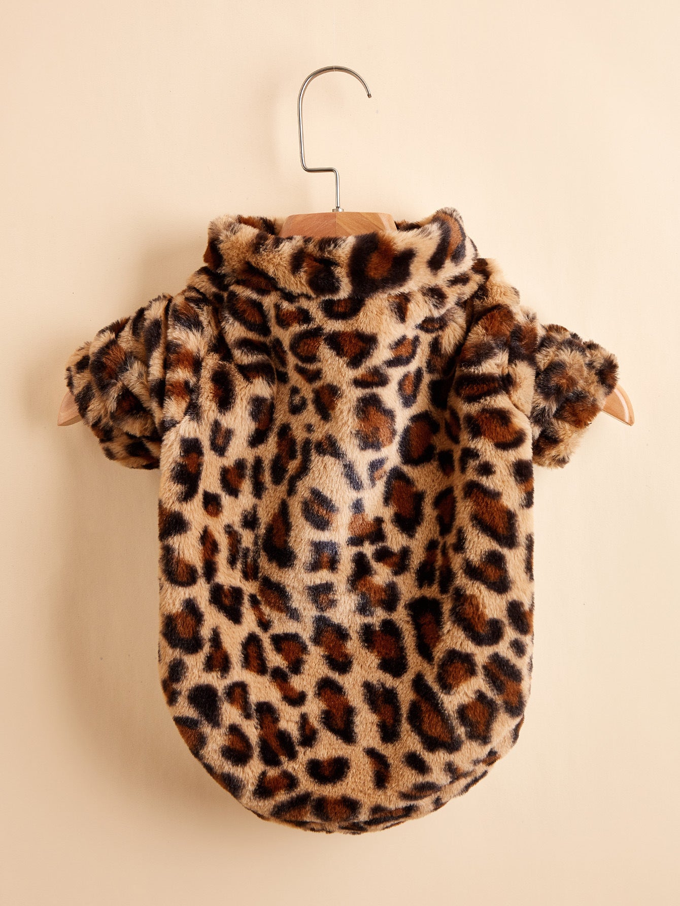 Warm Leopard Print Dog Clothes Jacket - My Store