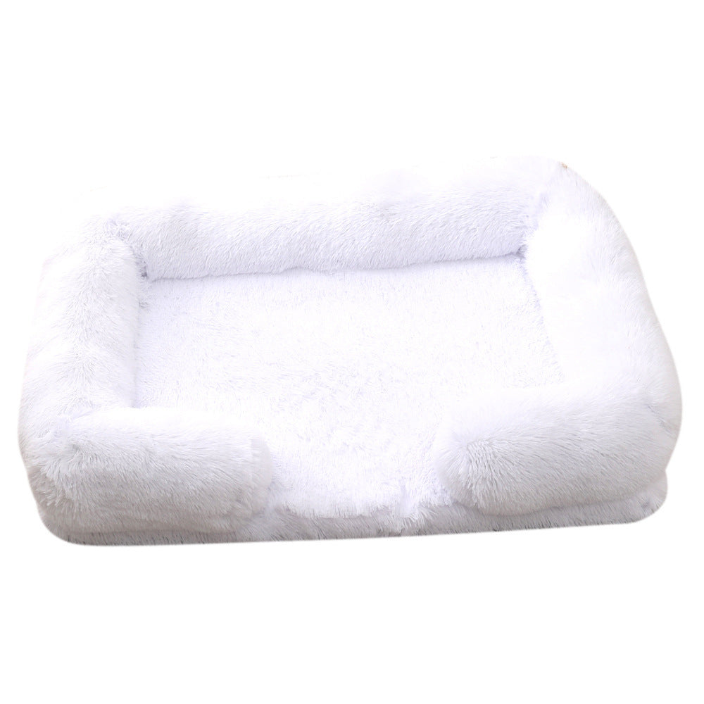 Plush Round Pet Bed Dog Bed Winter - My Store
