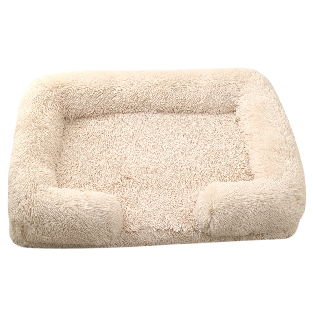 Plush Round Pet Bed Dog Bed Winter - My Store