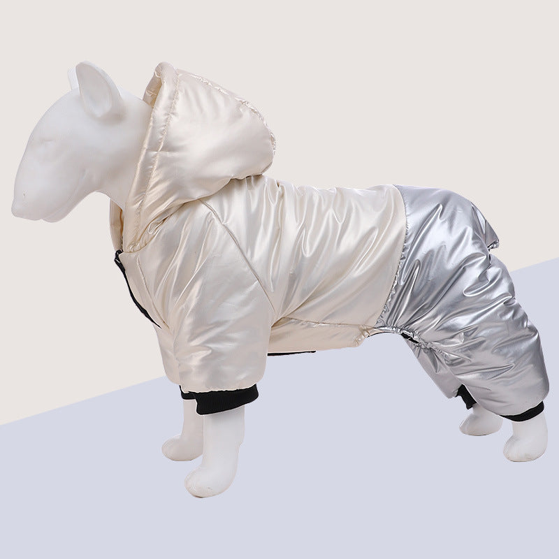 Pet Clothing Waterproof Windproof Dog Four-legged Cotton-padded Clothes - My Store