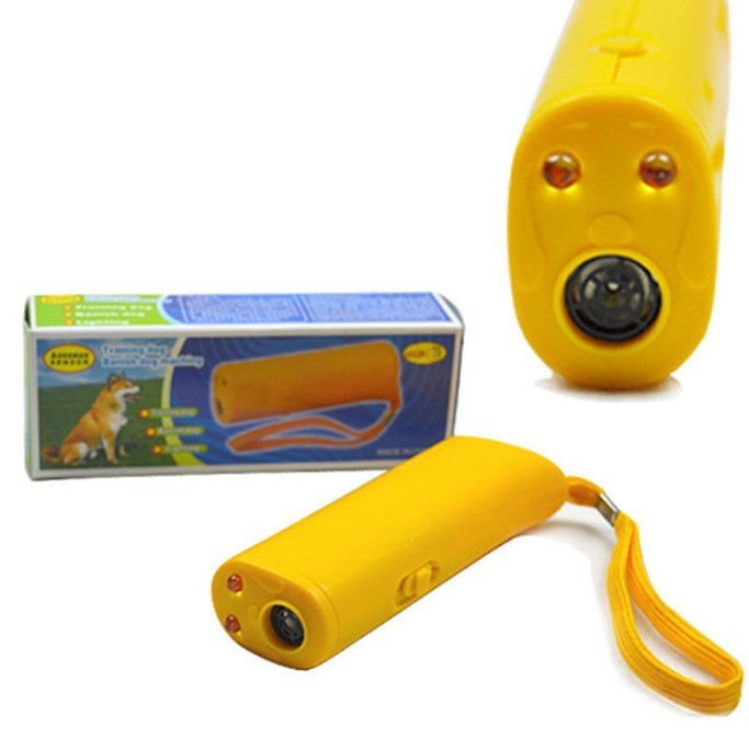 Boxed Battery-free Ultrasonic Dog Dispeller Dog Trainer Barking Dog Flashlight - My Store