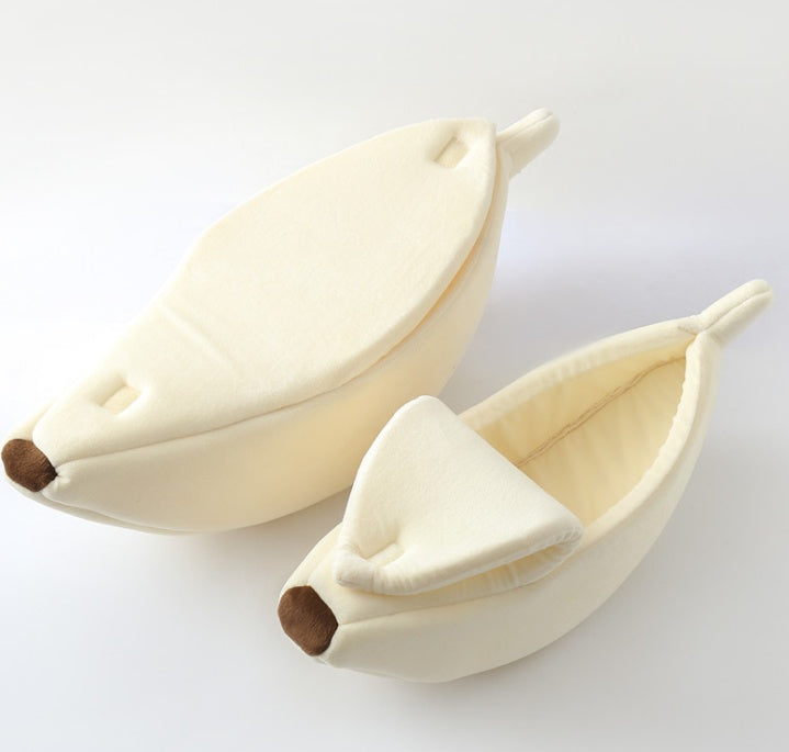 Pet House Dog Bed Banana Shape Dog House Cute Pet Kennel Nest Warm Dog Sofas Sleeping Bed - My Store