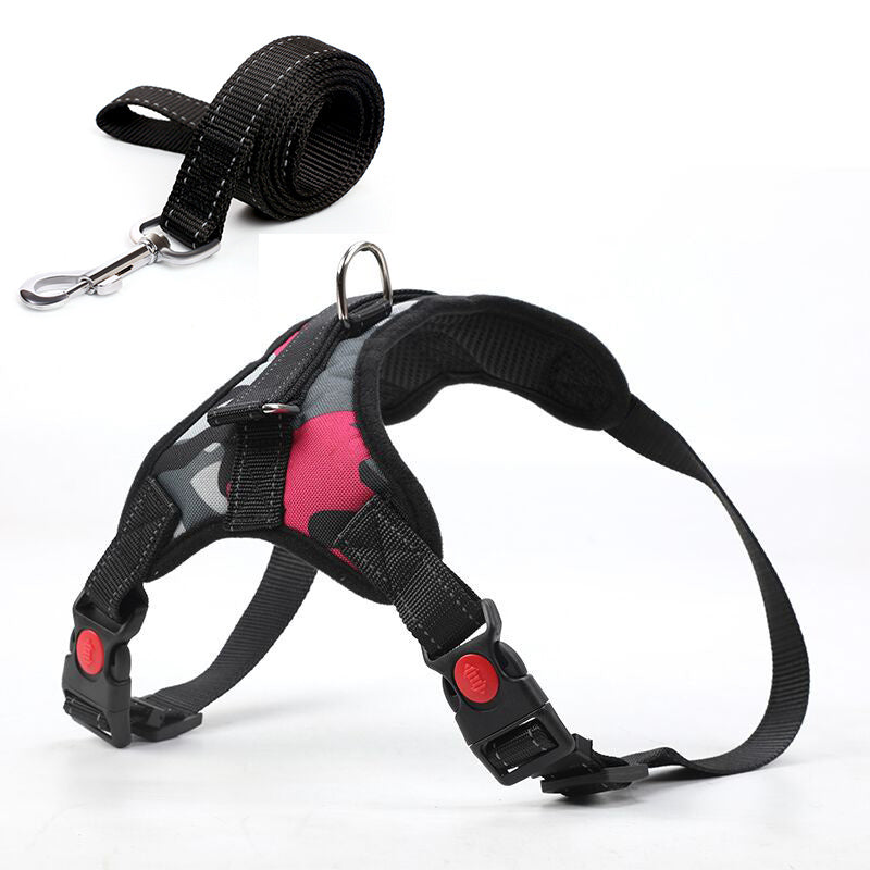 Camouflage harness and dog leash - My Store