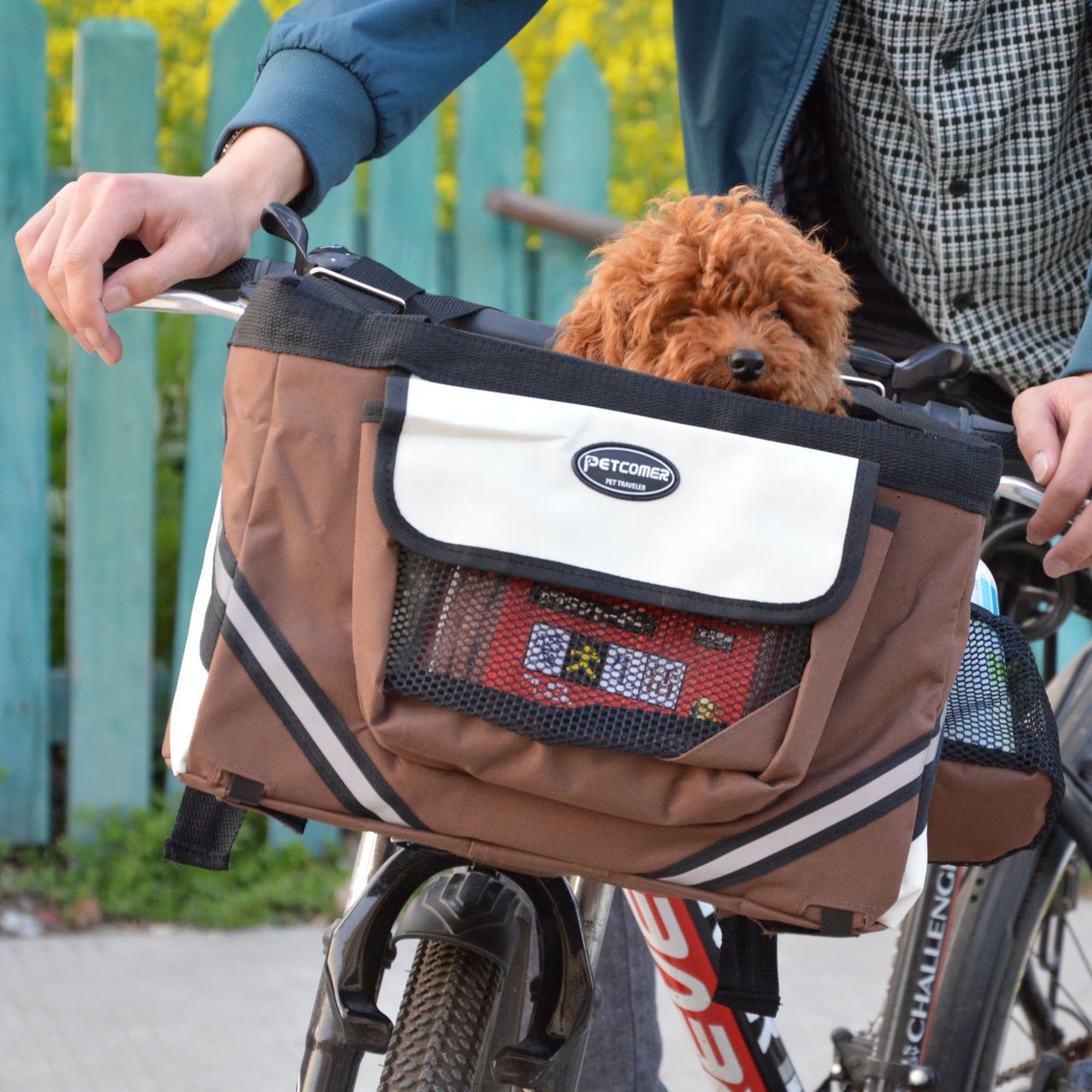Pet Bicycle Carrier Cat Dog Bicycle Bag Bike Removable Basket Handlebar Front Basket Small Cat Dog Carrier - My Store