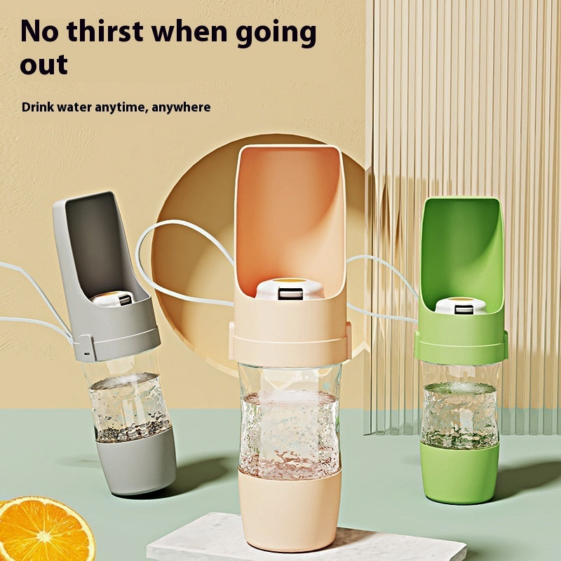 2 In 1 Travel Dog Water Bottle Pet Water Dispenser Feeder Drinking Feeder Dog Outing Water Feeder Pets Outdoor Portable Cup Pet Products - My Store