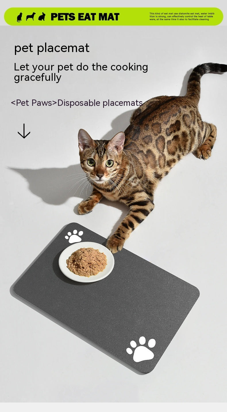 Pet Feeding Mat Dogs And Cats Placemat Washable And Reusable Dog Training Absorbent Urine Pad Quick-drying - My Store