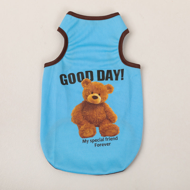Breathable Thin Pet Clothes Summer Puppy Clothes Cat Clothes Dog Vest - My Store