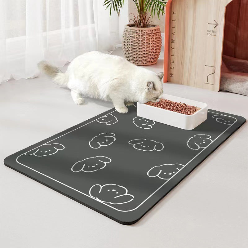 Pet Diatom Ooze Floor Mat Dogs And Cats Eating Mat Spill-proof Waterproof Quick-drying Placemat - My Store