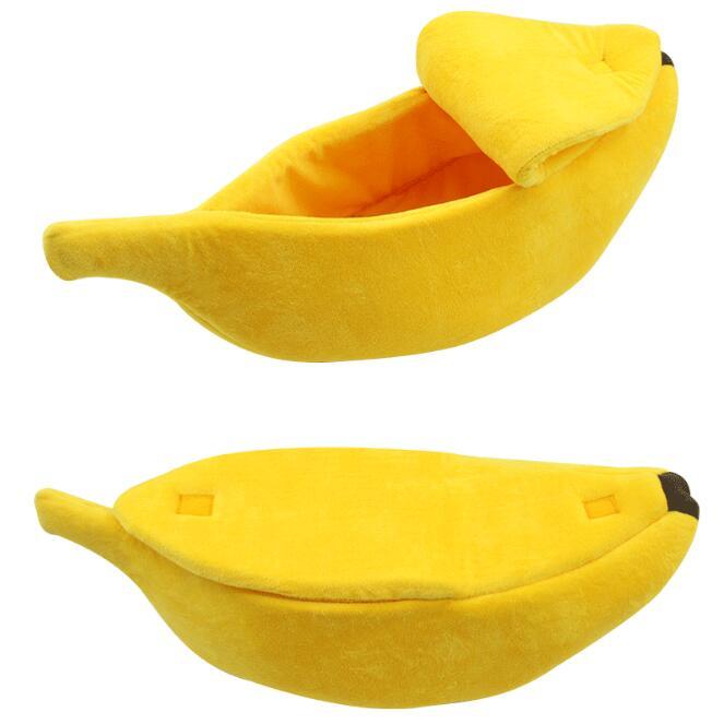 Pet House Dog Bed Banana Shape Dog House Cute Pet Kennel Nest Warm Dog Sofas Sleeping Bed - My Store