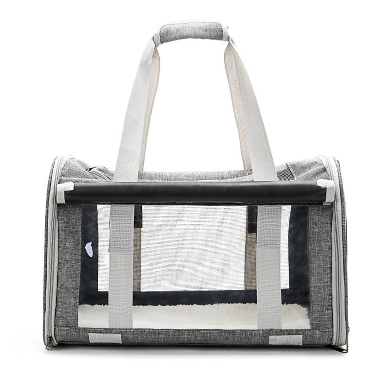Outdoor Portable Pet Bag Transparent Breathable Foldable Pet Bag - My Store