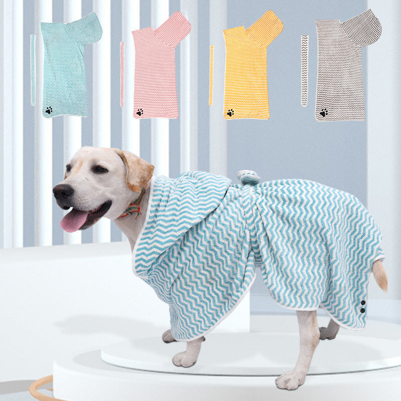 Pet Dogs And Cats Microfiber Bathrobe Towel - My Store