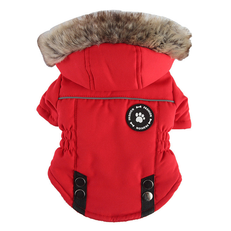 Pet Winter Cotton Dog Clothes Zipper Jacket Dog Supplies - My Store