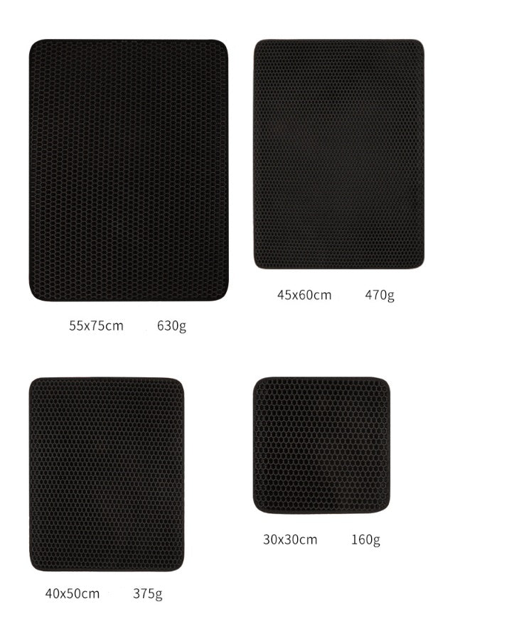 Pet Cat Litter Mat Pet Supplies EVA Double Cat Litter Mat - My Store