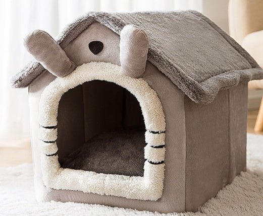 Foldable Dog House Pet Cat Bed Winter Dog Villa Sleep Kennel Removable Nest Warm Enclosed Cave Sofa Pets Supplies - My Store